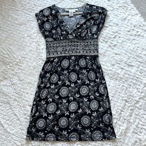 Max Studio Black and Cream Dress XS